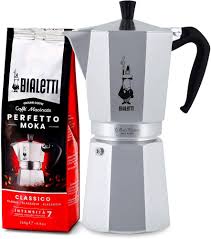 Cafetière Italienne Bialetti 18 Tasses + Café Moulu Classico 250g