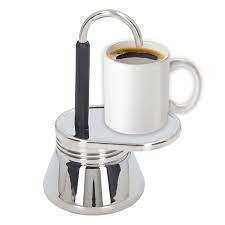 Cafetière Moka 1 Tasse en Acier Inoxydable pour Camping