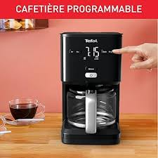 Cafetière Tefal Programmable 24h avec Écran Numérique et Système Anti-Goutte