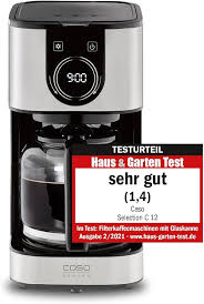 Cafetière CASO Selection C 12 Tasses en Acier Inoxydable