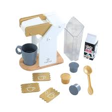Machine à Café Dorée en Bois KidKraft pour Enfants