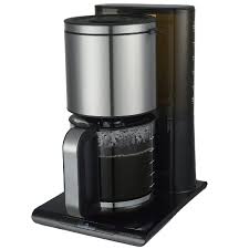 Cafetière Design en Acier Inoxydable 12 Tasses 1050W