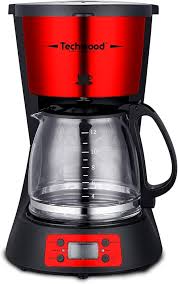 Cafetière Programmable Rouge Inox 1