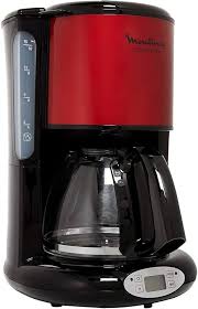 Cafetière Programmable Inox Rouge MOULINEX FG362D10