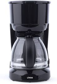 Cafetière Électrique Livoo 750ml avec Carafe en Verre et Maintien au Chaud