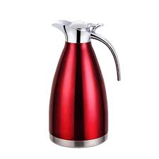 Pichet Isotherme en Acier Inoxydable 1.5L - Rouge 24h Chaud/Froid