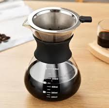 Cafetière Pour Over 600 ml avec Filtre Permanent