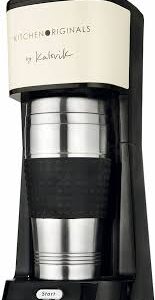 Cafetière à Filtre Team Kalorik 0.6 L avec Mug Thermo 0.42 L - Blanc