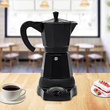 Cafetière Électrique ClearFragrans 300 ml - Moka 6 Tasses