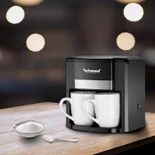 Cafetière Duo Techwood TCA-206 avec 2 Tasses