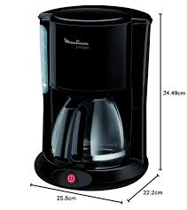 Moulinex Cafetière Filtre Principio Noir 10/15 Tasses