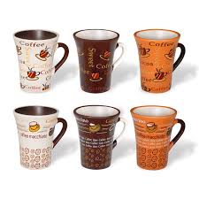 Set de 6 Tasses à Café en Porcelaine - 125 ml