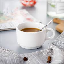 Tasse à Café Européenne en Céramique Blanche