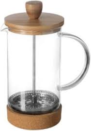 Cafetière à Piston en Verre et Bambou 600 ml