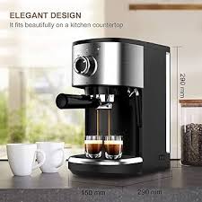 Machine à Expresso Bonsenkitchen en Acier