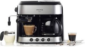 Cafetière Prixton Bari : Double Sortie & Système 3