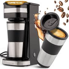 Cafetière Clatronic KA 3733 avec Tasse en Acier Inoxydable