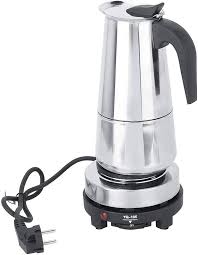 Cafetière Électrique Oumij1 450 ml en Acier Inoxydable