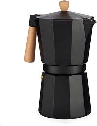 Cafetière Italienne 12 Tasses en Bois et Aluminium