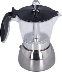 Cafetière 6 Tasses avec Couvercle Transparent en ABS