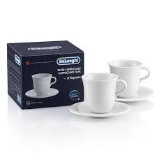 Lot de 2 Tasses en Céramique pour Cappuccino DELONGHI