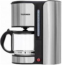 Cafetière Filtre Telefunken TFkm1215E en Acier Inoxydable