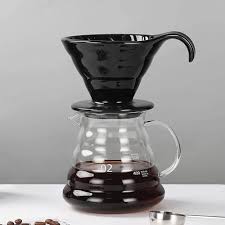Pelle à Café en Verre 600 ml avec Couvercle