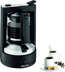 Cafetière Électrique Krups en Inox - 12 Tasses avec Filtre Permanent