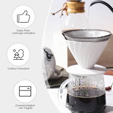 Filtre à Café Réutilisable en Acier Inoxydable Pliable DAWRIS