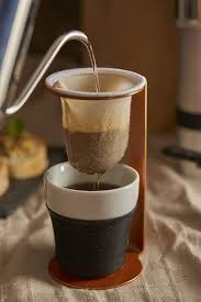 Mini Passoire à Café Pressca avec Filtre en Tissu