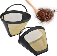 Filtre à Café Permanent en Acier Doré 304 - 2 PCS