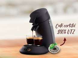 Machine à Café SENSEO Original Plus - Noir Intense avec Crema Plus