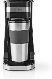 Cafetière NEDIS Inox avec Gobelet de Voyage