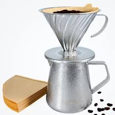 Erkundpresso : Ensemble de Cafetière à Verser et Filtre à Café