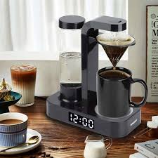 Machine à Café Mini Automatique PiddLE avec Horloge Numérique