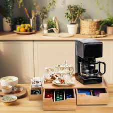 Organisateur en Bambou pour Dosettes et Tasses