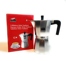 Cafetière Italienne Moka en Aluminium Argenté