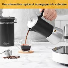 Cafetière Italienne Induction en Inox - 4 à 6 Tasses