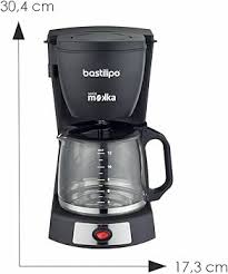 Cafetière Goutte à Goutte 12 Tasses Noir/Acier 680W