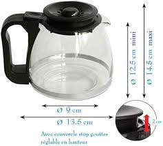 Verseuse Conique Noire A05BLACK pour Cafetière Expresso