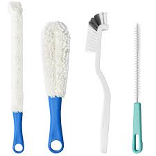 Set de 4 Brosses de Nettoyage pour Carafes et Biberons