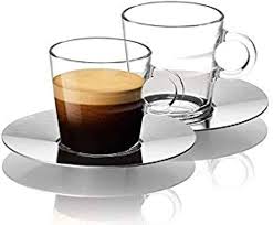 Lot de 2 Tasses à Expresso en Verre 60 ml