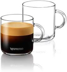 Lot de 2 Tasses à Café en Verre 390 ml - Vertuo