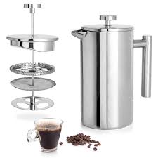 Cafetière à Piston Mixpresso en Acier Inoxydable 800 ml