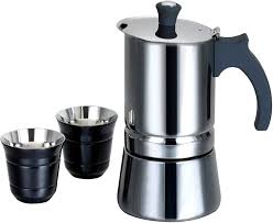 Cafetière Italienne Induction 6 Tasses en Inox