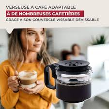 Verseuse à Café Fackelmann 20999 - Noir Transparent