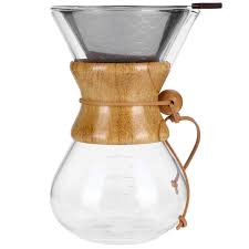 Cafetière en Verre Haute Température avec Filtre Inoxydable – Design Élégant et Personnalisable