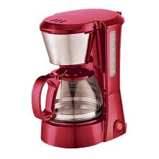Cafetière Automatique Rouge 750 ml pour 6-8 Tasses