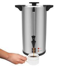 Percolateur à Café Professionnel Valgus 80 Tasses 12L en Acier