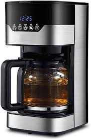 Cafetière Tactile LCD 1.5L 12 Tasses Programmable